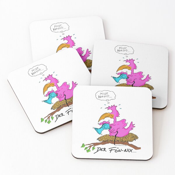 Item preview, Fön-Nix phoenix cartoon designed and sold by ARTOFDARK.