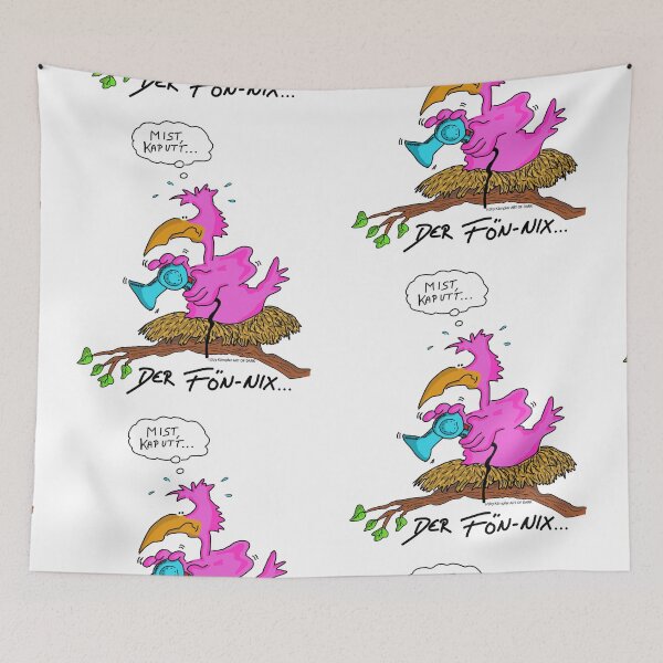 Item preview, Fön-Nix phoenix cartoon designed and sold by ARTOFDARK.
