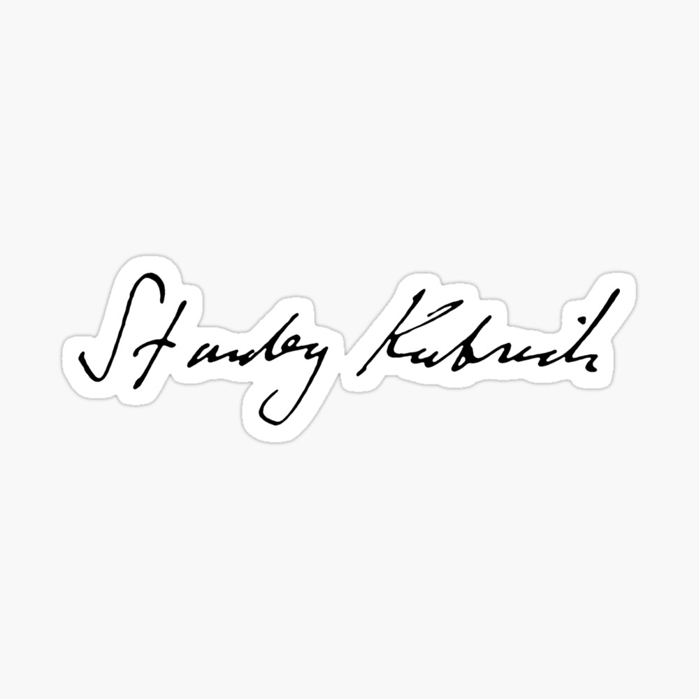 Stanley Kubrick Signature Poster By Enjoyriot Redbubble