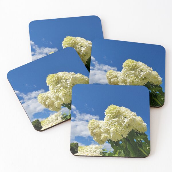 Item preview, White clouds and white clouds of Hydrangea flowers designed and sold by rvjames.