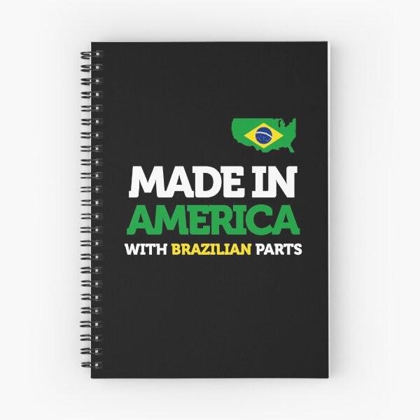 Item preview, Made in America with Brazilian Parts Amazing Brazil Pride Funny Gift designed and sold by smartrocket.