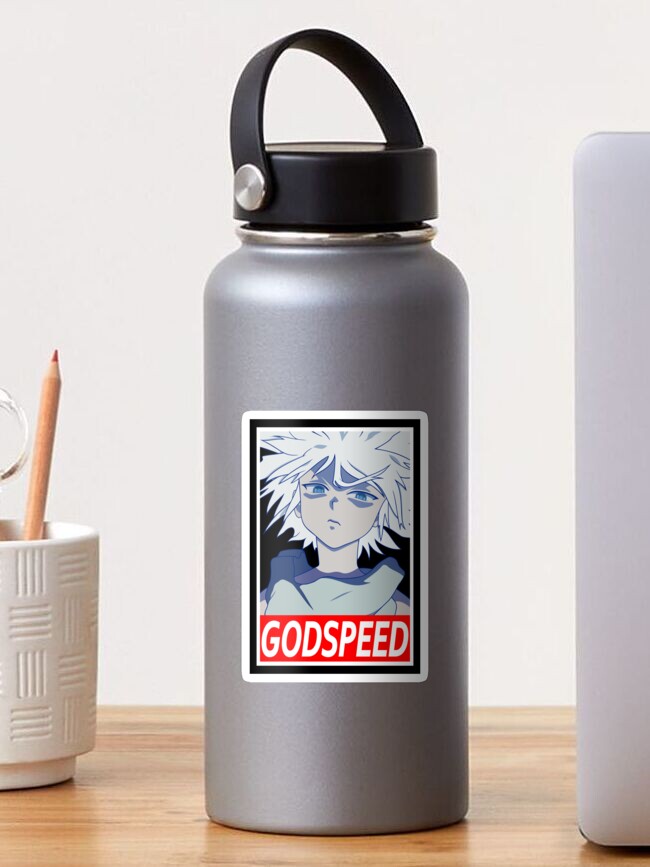 Killua Godspeed Hunter X Hunter Sticker By Johny William Redbubble