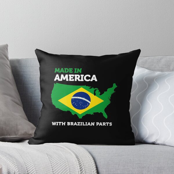 Item preview, Made in America with Brazilian Parts Amazing Brazil Pride Funny Gift designed and sold by smartrocket.