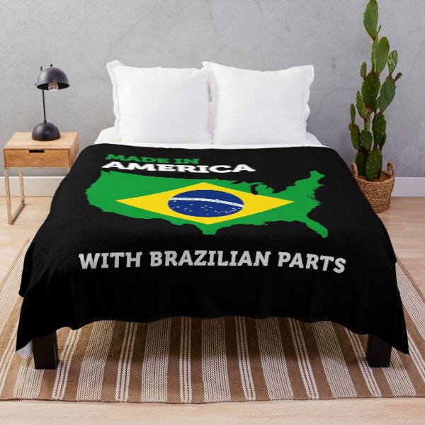 Item preview, Made in America with Brazilian Parts Amazing Brazil Pride Funny Gift designed and sold by smartrocket.