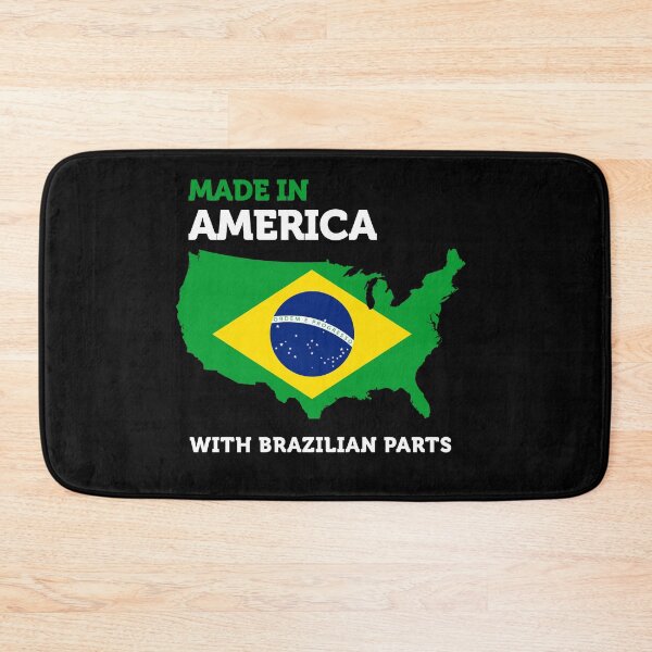 Item preview, Made in America with Brazilian Parts Amazing Brazil Pride Funny Gift designed and sold by smartrocket.