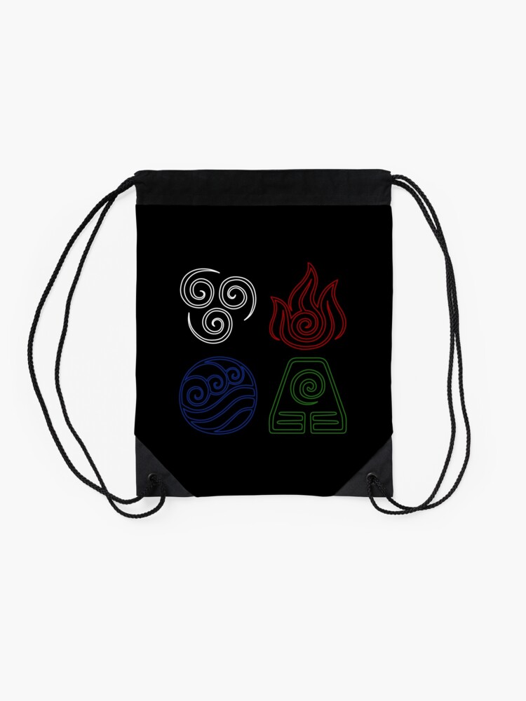 Alternate view of Four Elements Minimalist Drawstring Bag