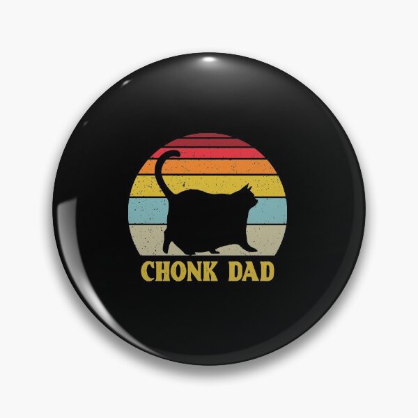 Item preview, Chonk Dad Black Cat Vintage Shirt  designed and sold by mlemmlem22.