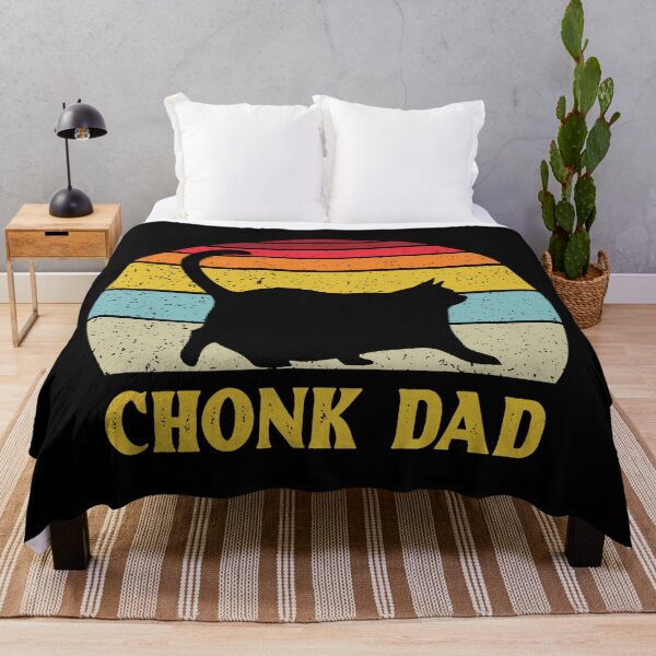Item preview, Chonk Dad Black Cat Vintage Shirt  designed and sold by mlemmlem22.