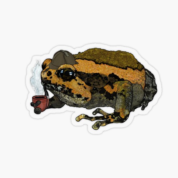 Item preview, Sherlock Toad - Famous Amphibian Detective Solving Mysteries designed and sold by creativekeener.