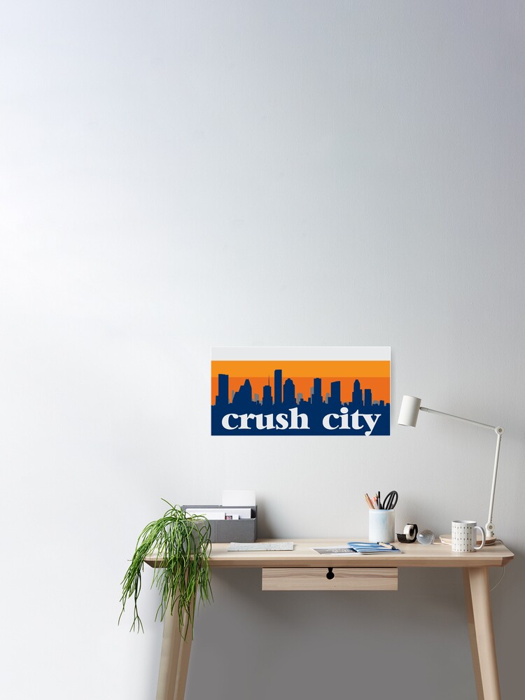 Houston Nickname Crush City Skyline | Art Board Print