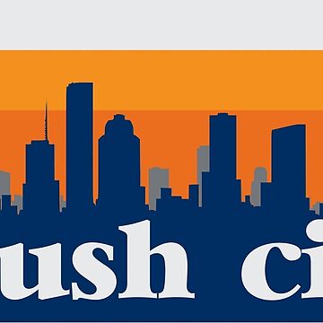 Houston Nickname Crush City Skyline | Art Board Print