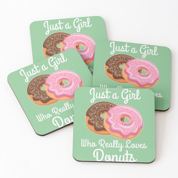 Item preview, Just A Girl Who Reall-y Loves Donuts designed and sold by HungDesigner.