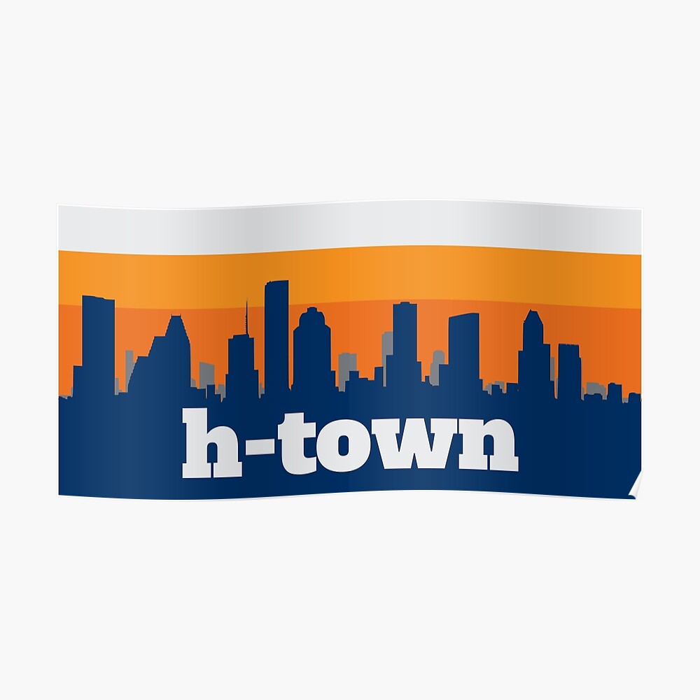 Houston Texas Htown Apparel Houston Skyline Drip Tshirt HTX 