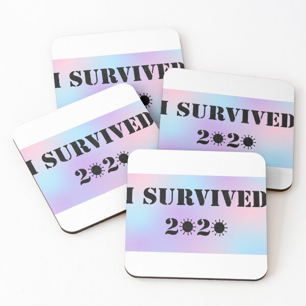 Item preview, I Survived 2020 Pink/Blue/Purple designed and sold by spaceacedesigns.