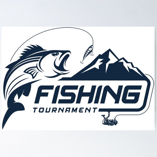 Tournament fishing logo Stickers, Unique Designs