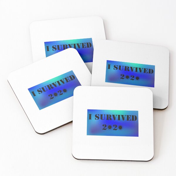 Item preview, I Survived 2020 Blue/Turquoise designed and sold by spaceacedesigns.