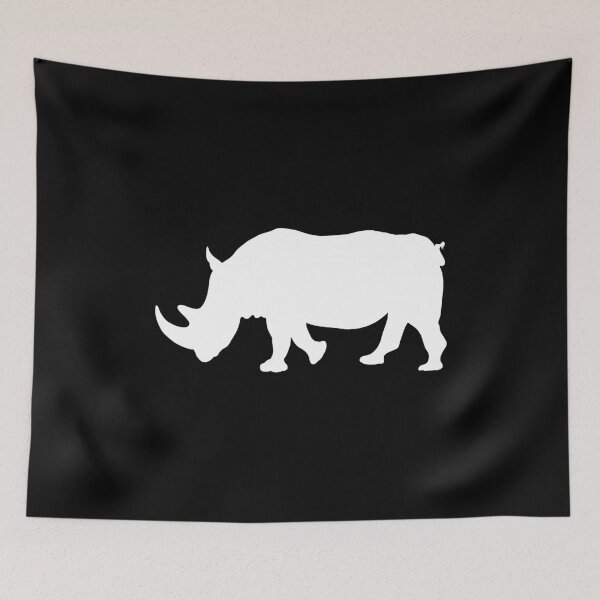Item preview, Rhino White Print designed and sold by cool-merch.