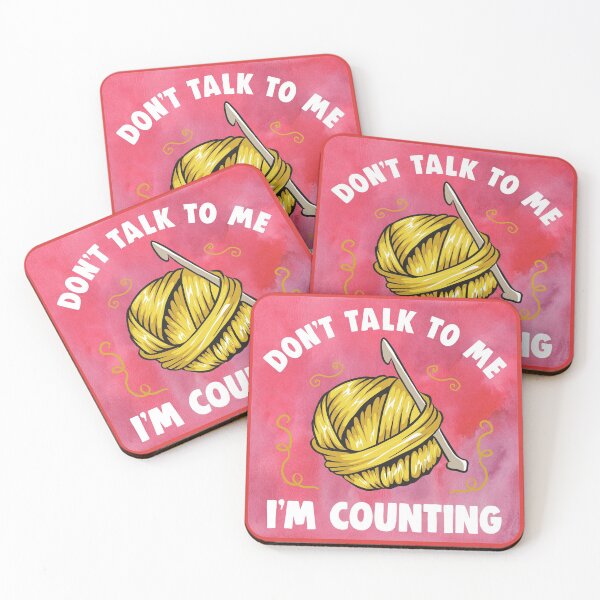 Item preview, DON'T TALK TO ME I'M COUNTING | Knitting designed and sold by passion4merch.