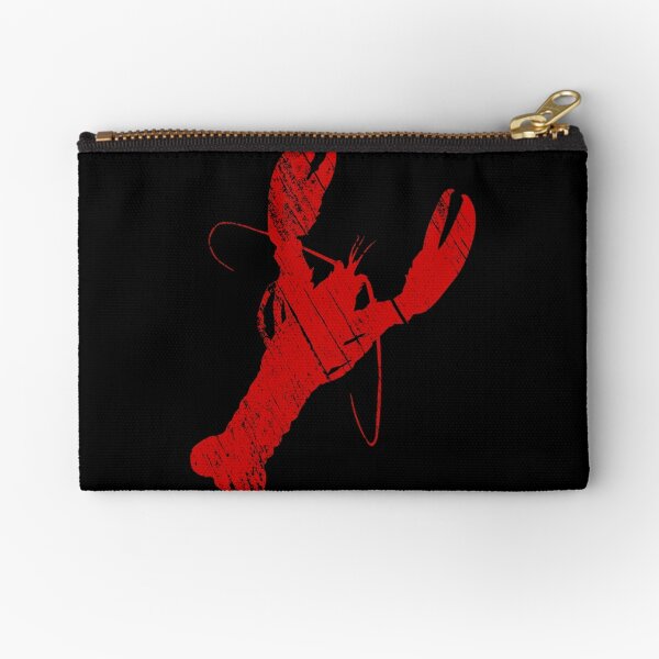 lobsters - ink and watercolor - red Zipper Pouch for Sale by