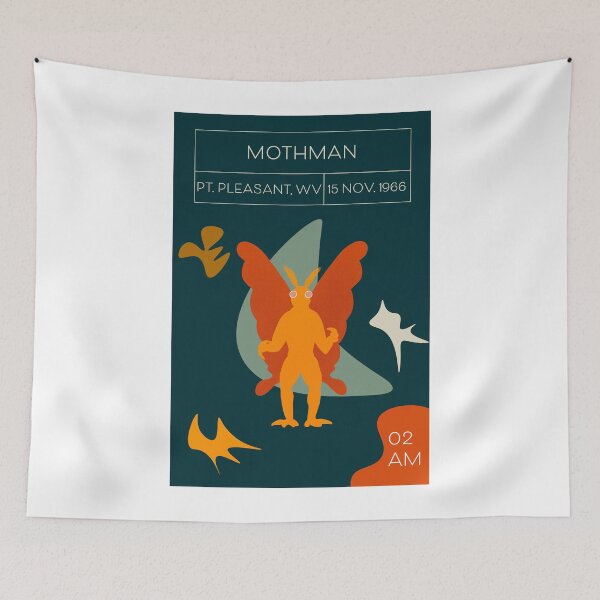 Item preview, Mothman Cryptids Midcentury Modern designed and sold by avaecreates.