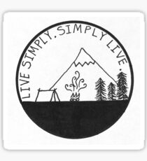 Live Simply. Simply Live. Sticker