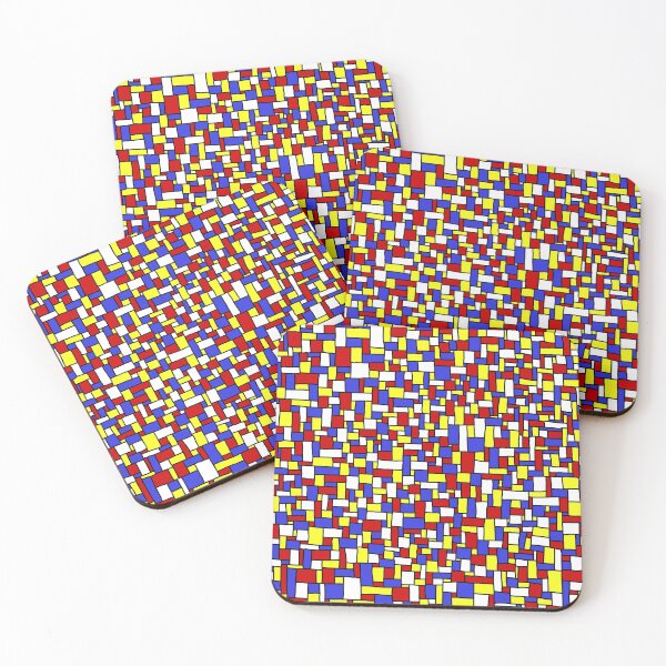 Item preview, Rectangular Doodle in Primary Colors  designed and sold by Miranda Benson.