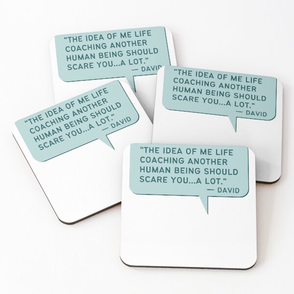 Item preview, Me Coaching Another Human Should Scare You - Schitts Creek Quote designed and sold by ElizabethMayArt.