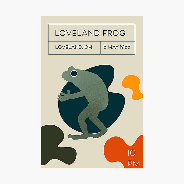 Item preview, Loveland Frog Cryptids Midcentury Modern designed and sold by avaecreates.
