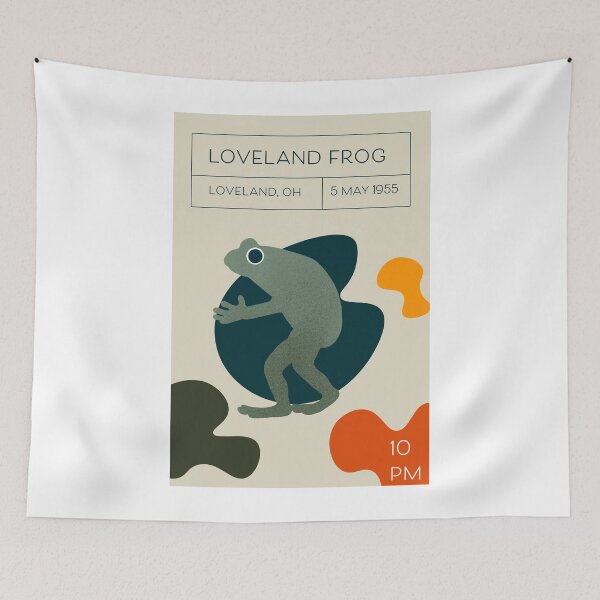 Item preview, Loveland Frog Cryptids Midcentury Modern designed and sold by avaecreates.