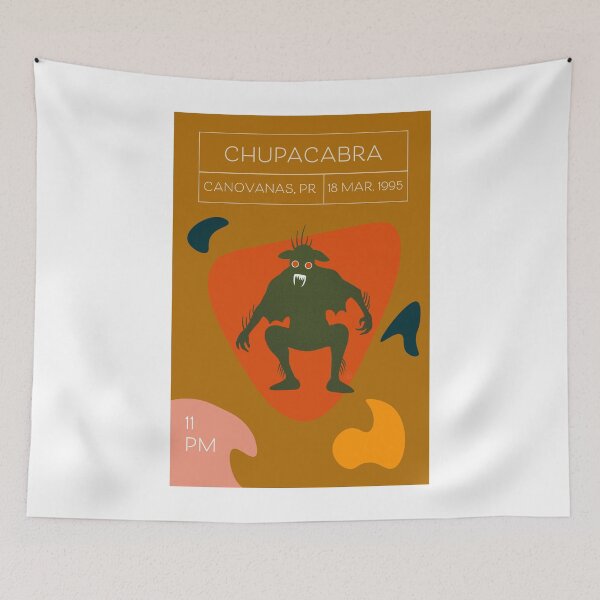 Aperçu de l'œuvre Chupacabra Cryptids Midcentury Modern créée et vendue par avaecreates.