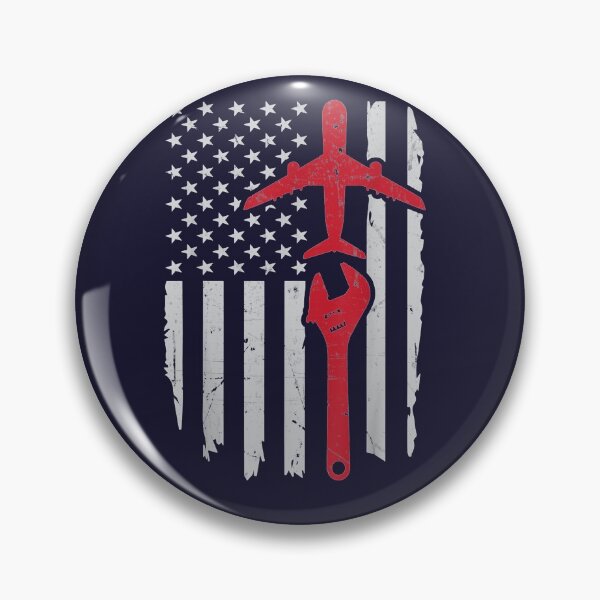 Item preview, Airplane mechanic american flag aviation designed and sold by linhkaphung.