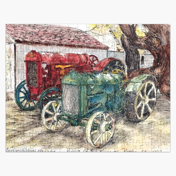 Australian Scene - Vintage Tractors Jigsaw Puzzle