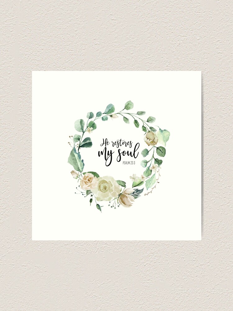 He Restores My Soul {Small Wall Tapestry} He Restores My Soul {Small Wall Tapestry}