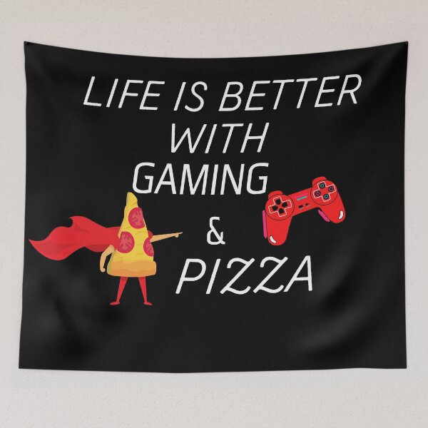 Item preview, Life Is Better With Pizza And Gaming designed and sold by Martin-bivert.