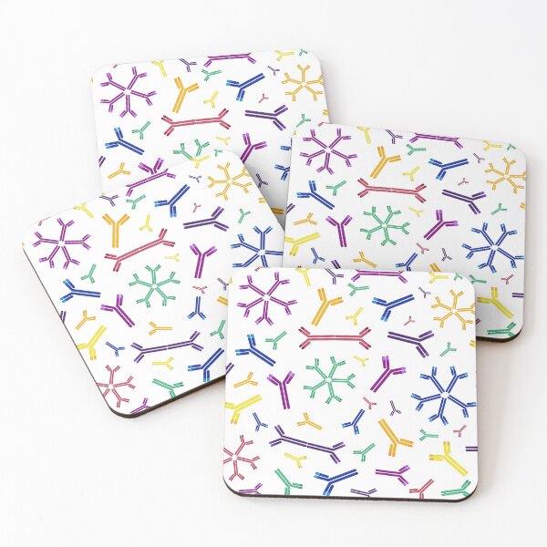 Item preview, Rainbow Antibodies (on White)  designed and sold by StuffofScience.