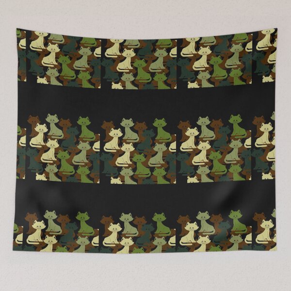 Item preview, Cat Camo in Green  designed and sold by walterjd.
