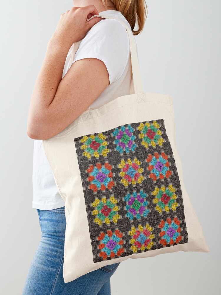 Granny Square Bag Crochet Afghan Bag Crochet Patchwork Bag 