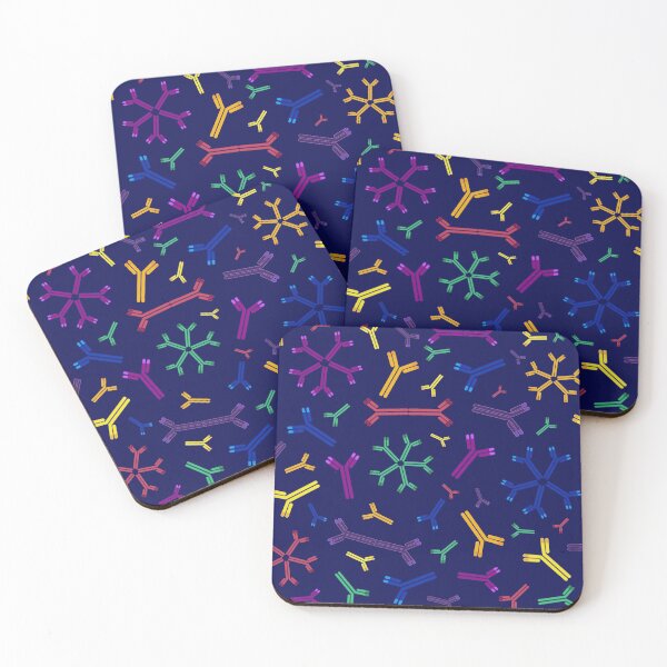 Item preview, Rainbow Antibodies (on Navy)  designed and sold by StuffofScience.