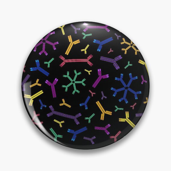 Item preview, Rainbow Antibodies (on Black)  designed and sold by StuffofScience.
