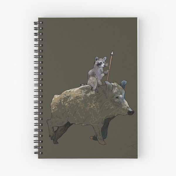Item preview, Racoon Riding a Wild Boar designed and sold by JacobPMcE.