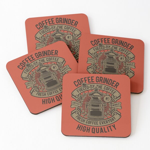Item preview, Coffee Grinder Retro Illustration (Orange background) designed and sold by Arko  Ranger.