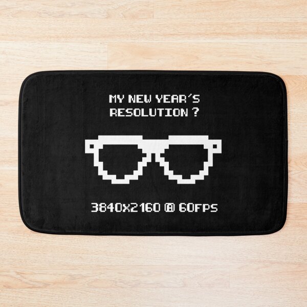Item preview, My new year's resolution is 4k - 3840x2160 60fps px geek gamer designed and sold by MK3DESIGN.