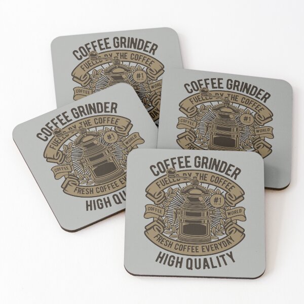 Item preview, Coffee Grinder Retro Illustration (Grey background) designed and sold by Arko  Ranger.