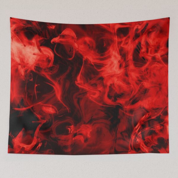 Item preview, Red fire smoke pattern design designed and sold by anzus13carlett.