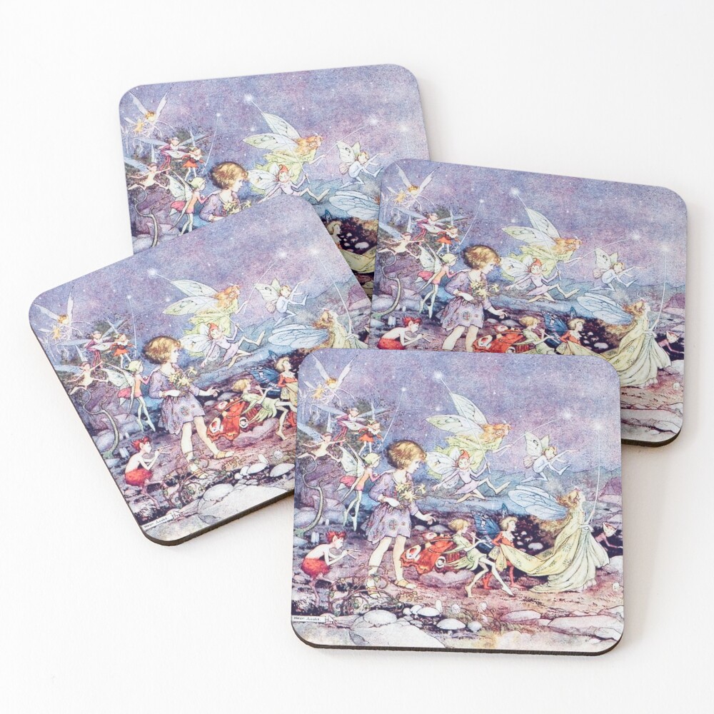 “Starlight” by Helen Jacobs 1918 Coasters (Set of 4)