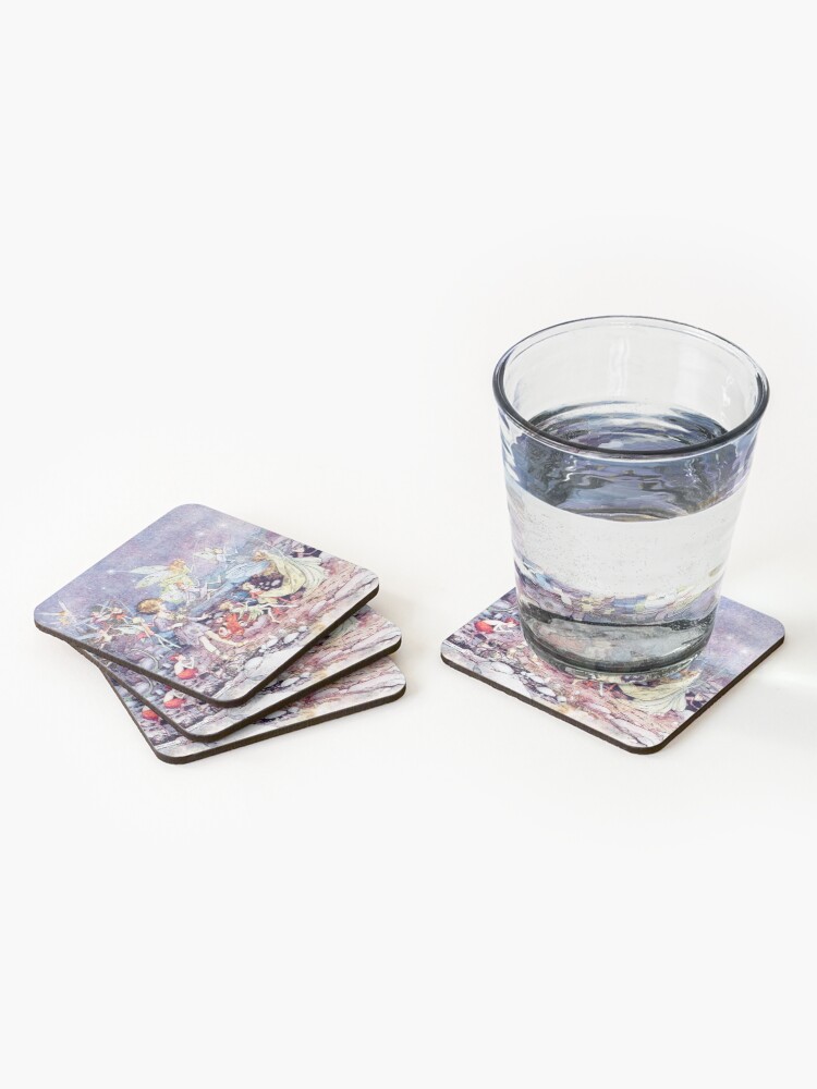 Alternate view of “Starlight” by Helen Jacobs 1918 Coasters (Set of 4)