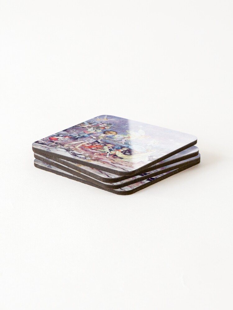 Alternate view of “Starlight” by Helen Jacobs 1918 Coasters (Set of 4)