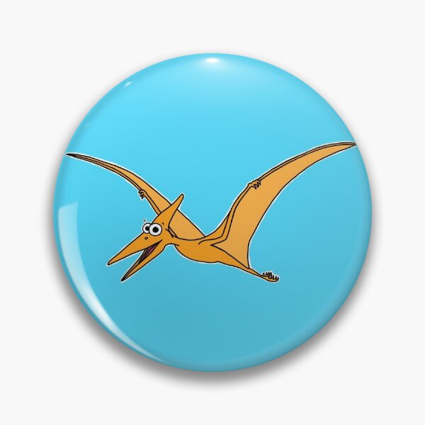 Item preview, Cute Pteranodon - on blue designed and sold by Adrienne Body.