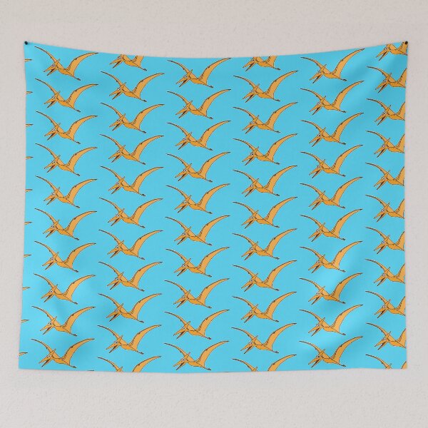 Item preview, Cute Pteranodon - on blue designed and sold by Adrienne Body.