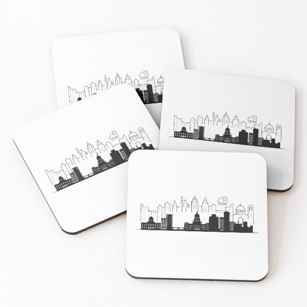 Item preview, USA Skyline Silhouette designed and sold by wisamart.